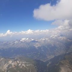 Flugwegposition um 13:42:35: Aufgenommen in der Nähe von Savoyen, Frankreich in 4336 Meter